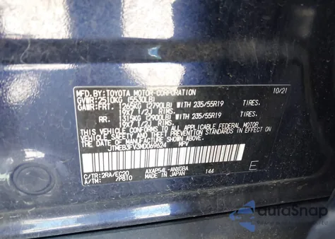 2021 Toyota Rav4 Prime Xse из США, поврежденный, VIN JTMEB3FV3MD069624